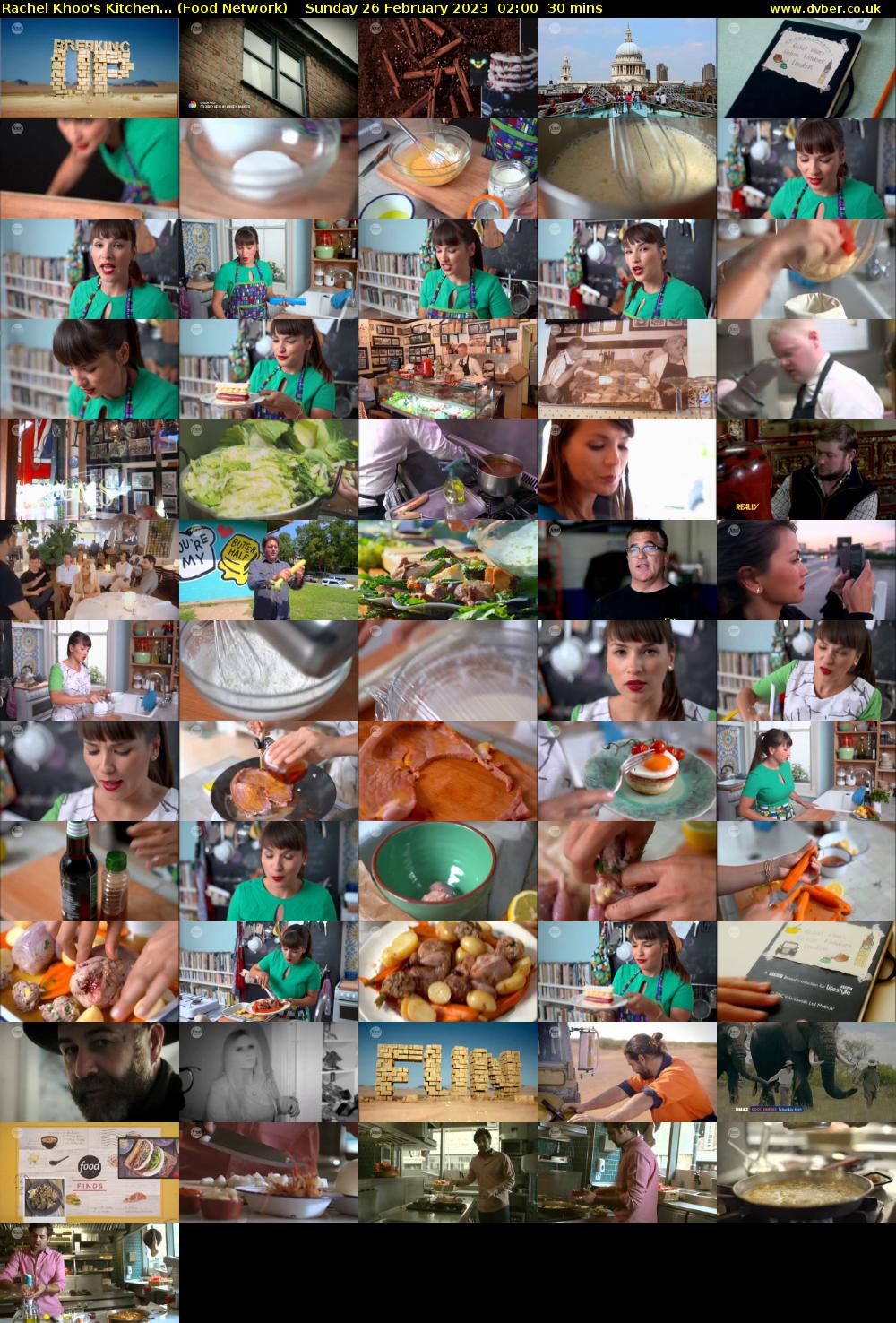 Rachel Khoo's Kitchen... (Food Network) Sunday 26 February 2023 02:00 - 02:30