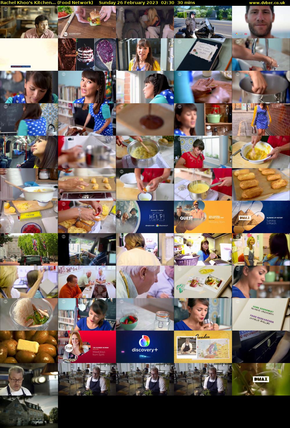 Rachel Khoo's Kitchen... (Food Network) Sunday 26 February 2023 02:30 - 03:00