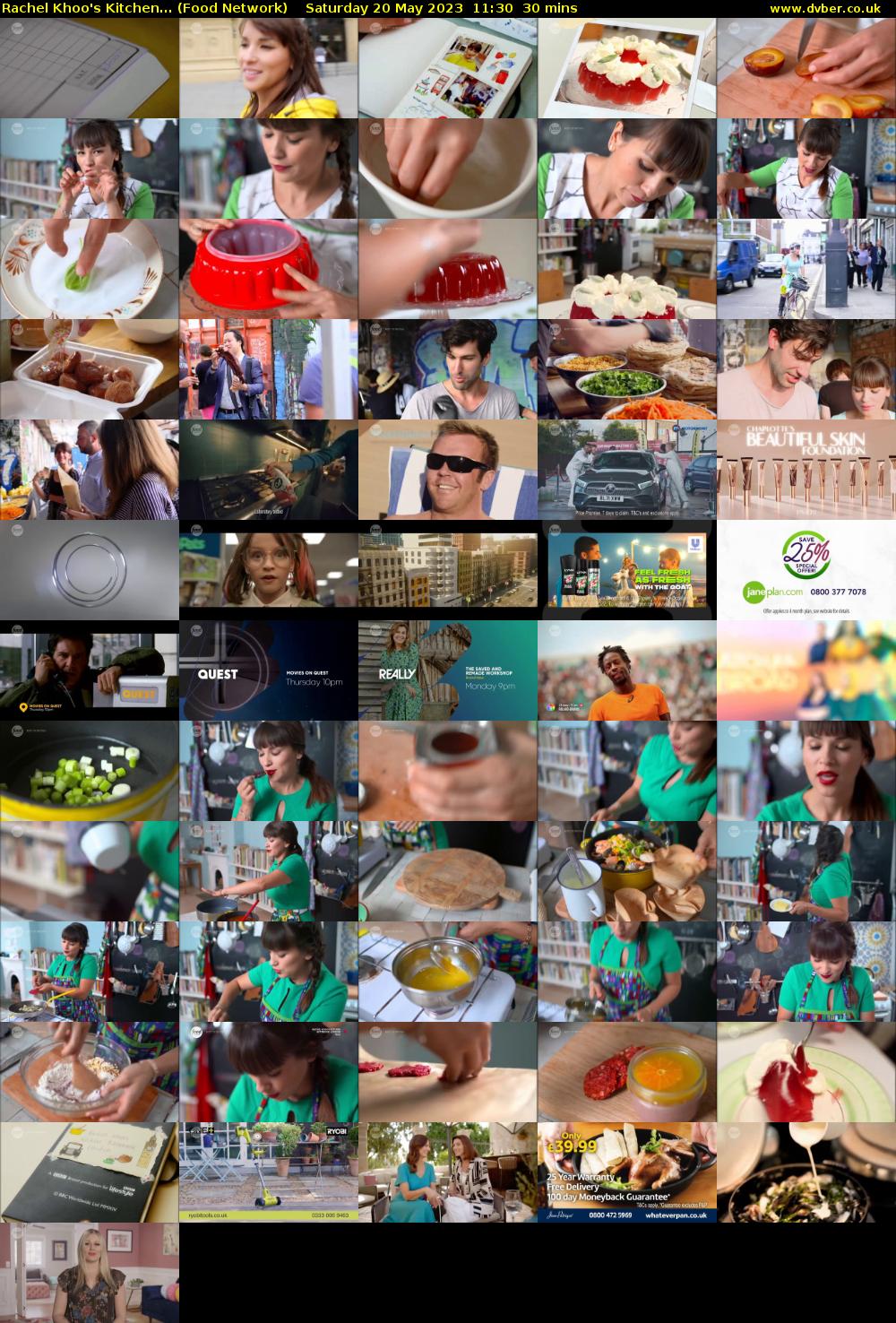 Rachel Khoo's Kitchen... (Food Network) Saturday 20 May 2023 11:30 - 12:00