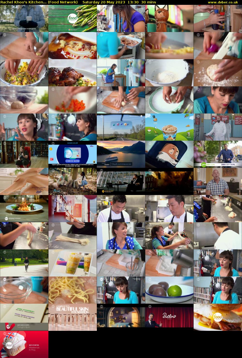 Rachel Khoo's Kitchen... (Food Network) Saturday 20 May 2023 13:30 - 14:00