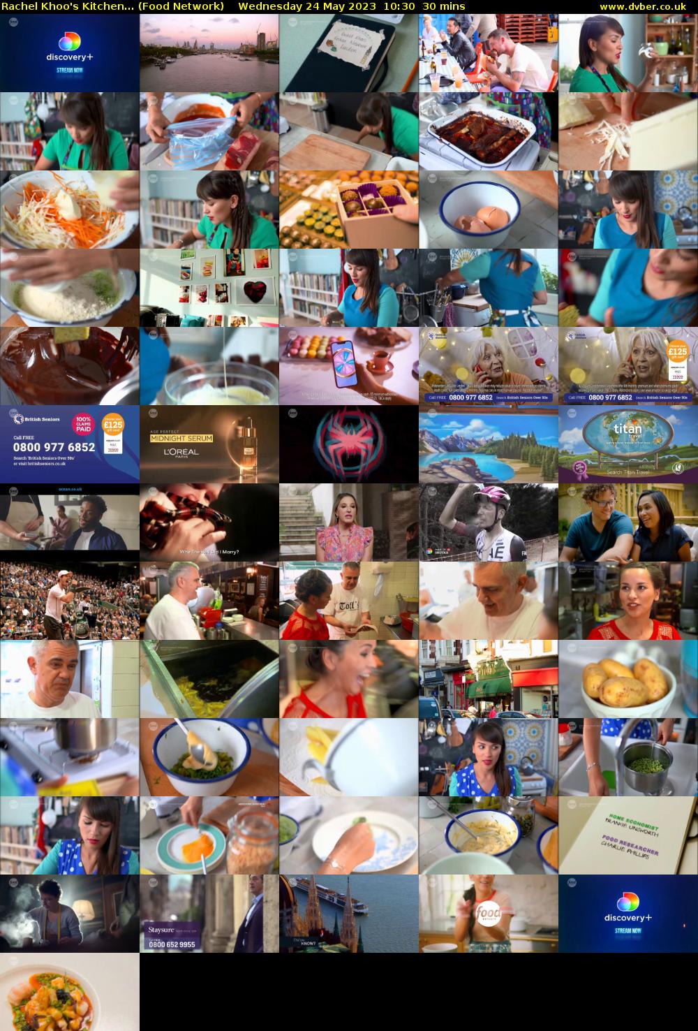 Rachel Khoo's Kitchen... (Food Network) Wednesday 24 May 2023 10:30 - 11:00