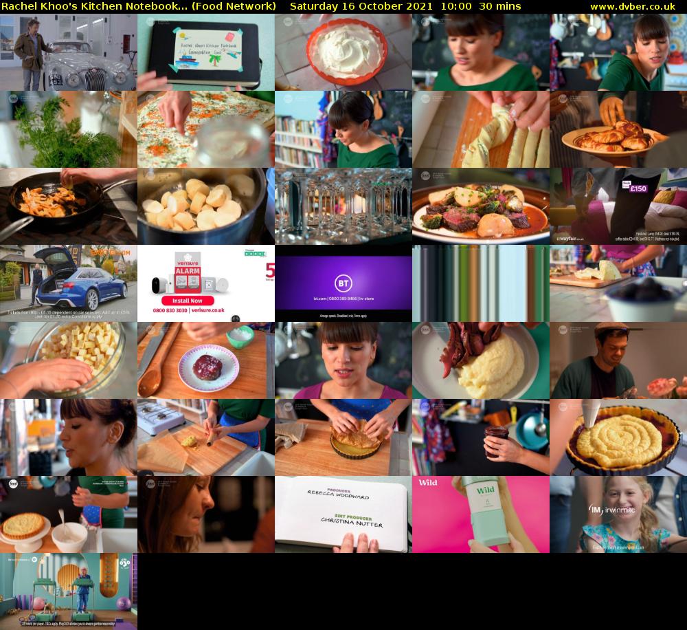 Rachel Khoo's Kitchen Notebook... (Food Network) Saturday 16 October 2021 10:00 - 10:30