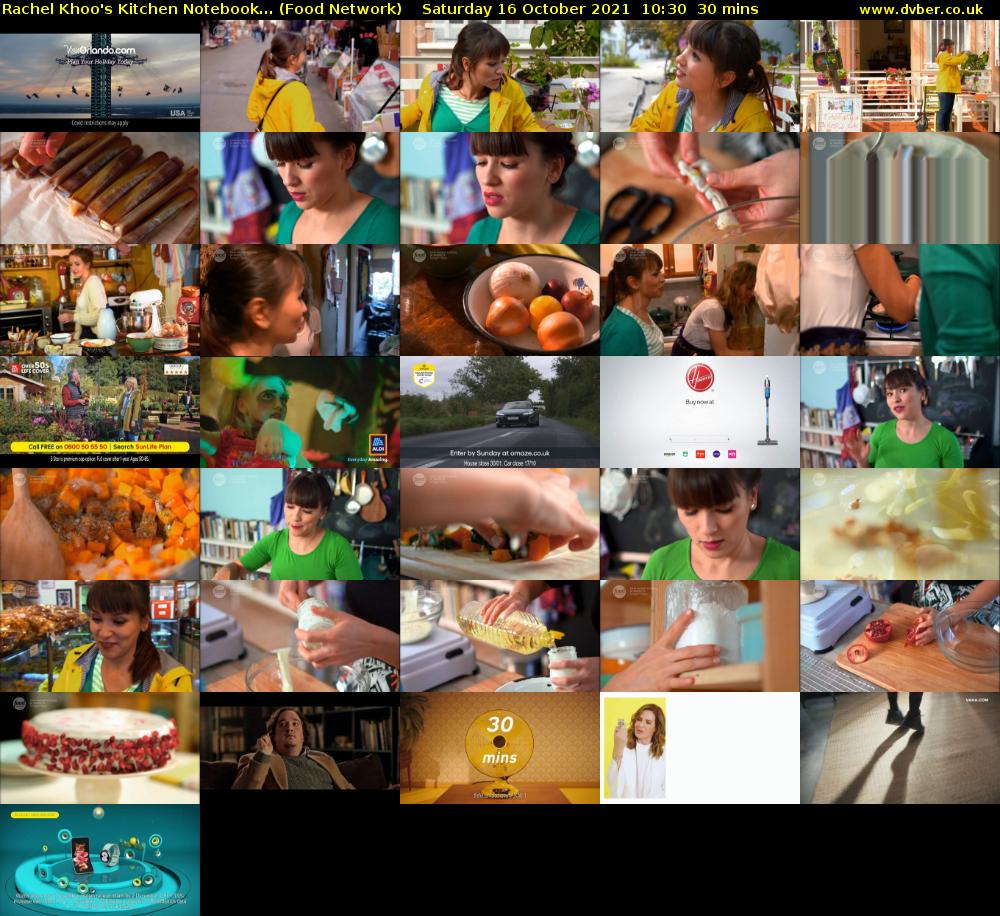 Rachel Khoo's Kitchen Notebook... (Food Network) Saturday 16 October 2021 10:30 - 11:00