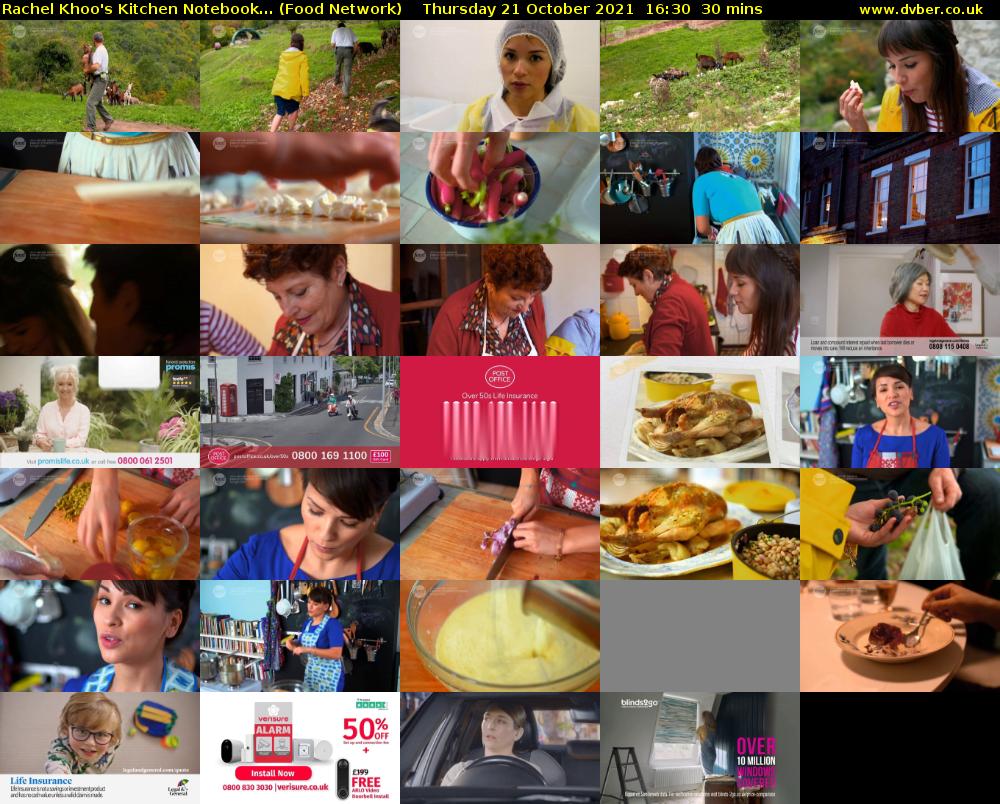 Rachel Khoo's Kitchen Notebook... (Food Network) Thursday 21 October 2021 16:30 - 17:00
