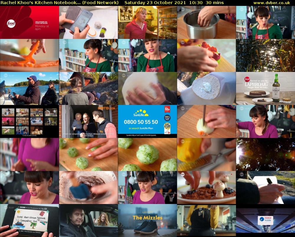 Rachel Khoo's Kitchen Notebook... (Food Network) Saturday 23 October 2021 10:30 - 11:00