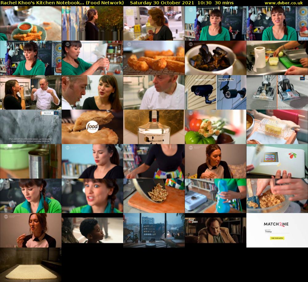 Rachel Khoo's Kitchen Notebook... (Food Network) Saturday 30 October 2021 10:30 - 11:00