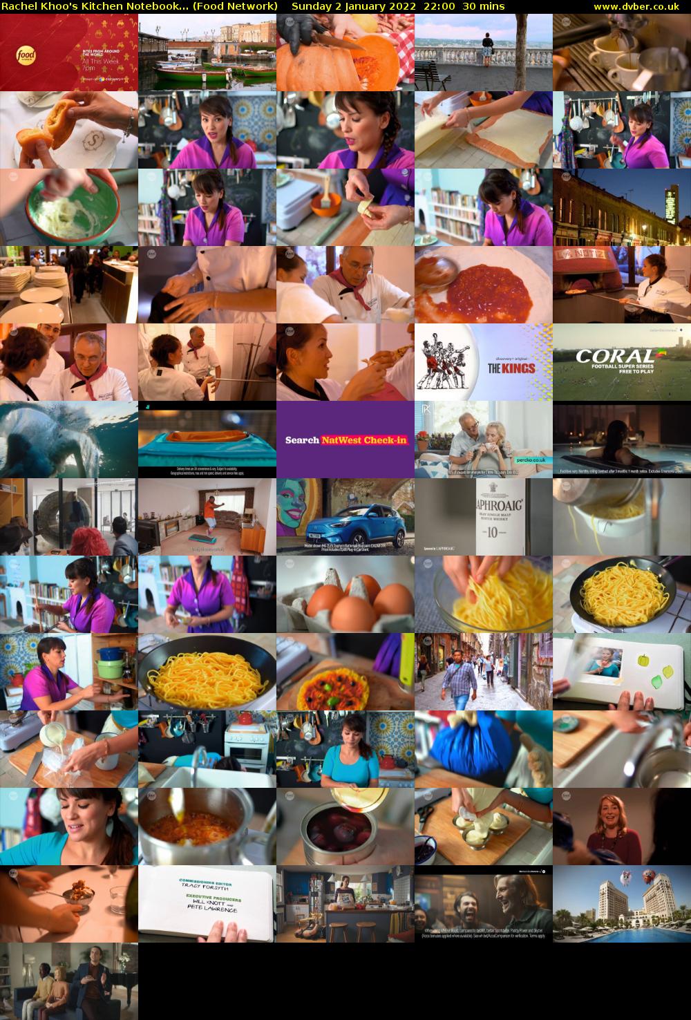 Rachel Khoo's Kitchen Notebook... (Food Network) Sunday 2 January 2022 22:00 - 22:30