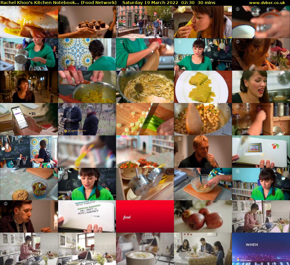 Rachel Khoo's Kitchen Notebook... (Food Network) Saturday 19 March 2022 02:30 - 03:00