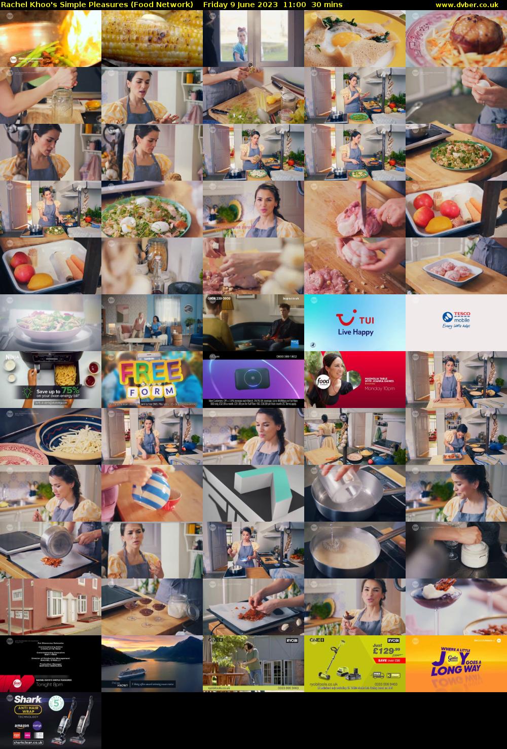 Rachel Khoo's Simple Pleasures (Food Network) Friday 9 June 2023 11:00 - 11:30