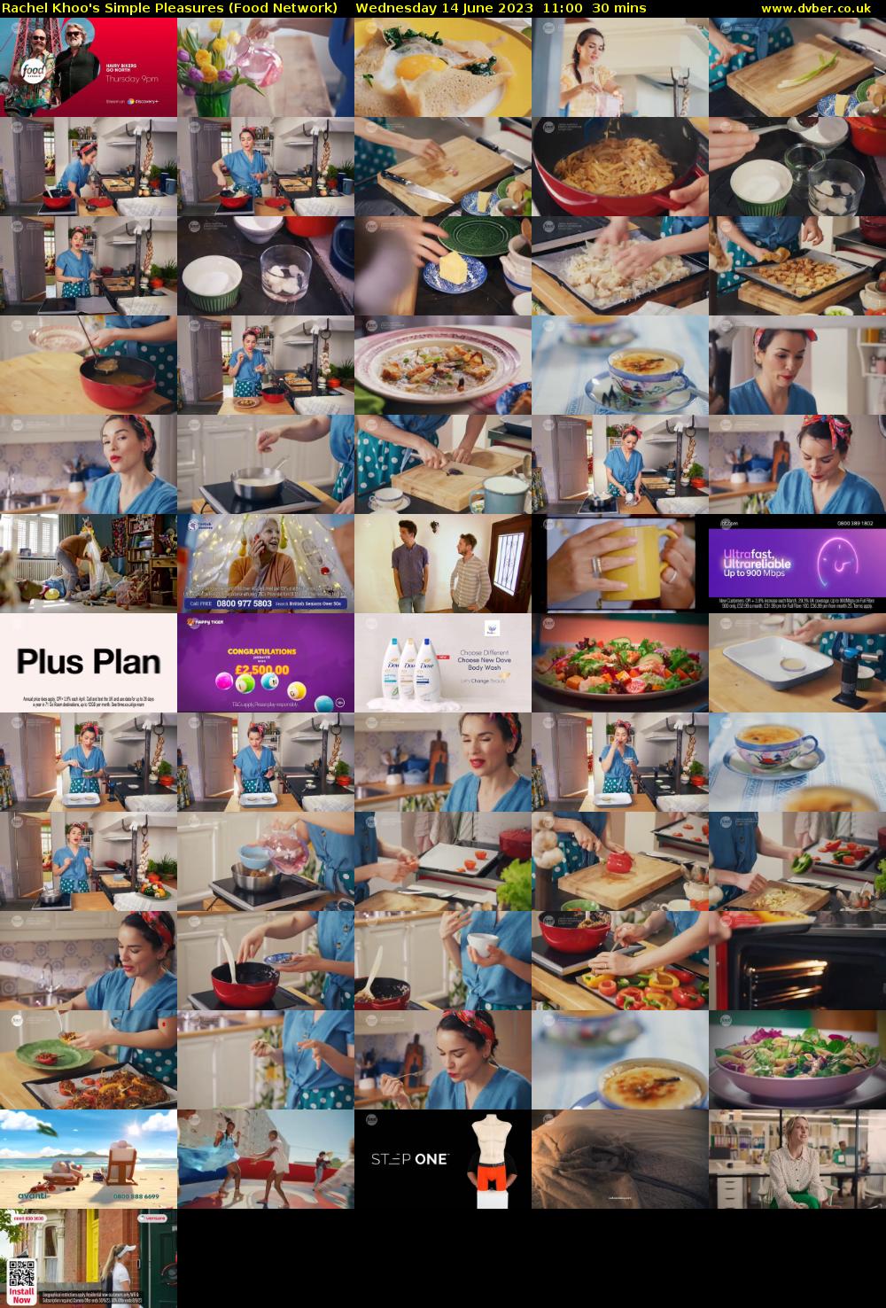 Rachel Khoo's Simple Pleasures (Food Network) Wednesday 14 June 2023 11:00 - 11:30