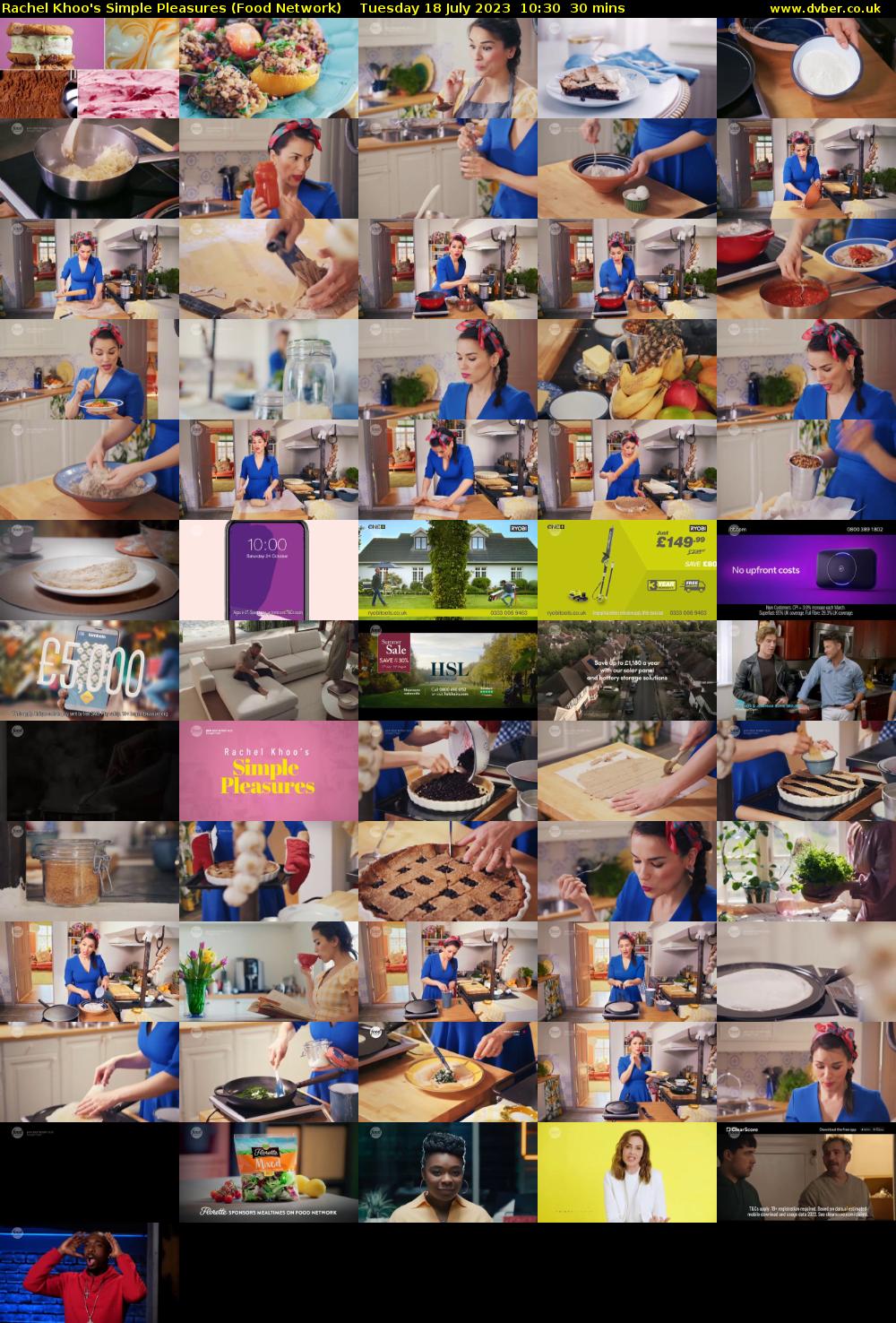 Rachel Khoo's Simple Pleasures (Food Network) Tuesday 18 July 2023 10:30 - 11:00
