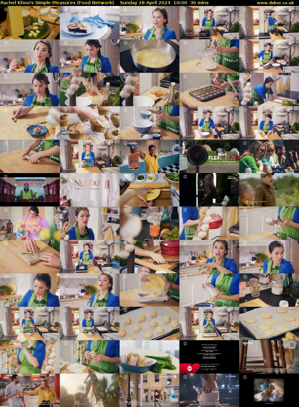 Rachel Khoo's Simple Pleasures (Food Network) Sunday 28 April 2024 10:00 - 10:30