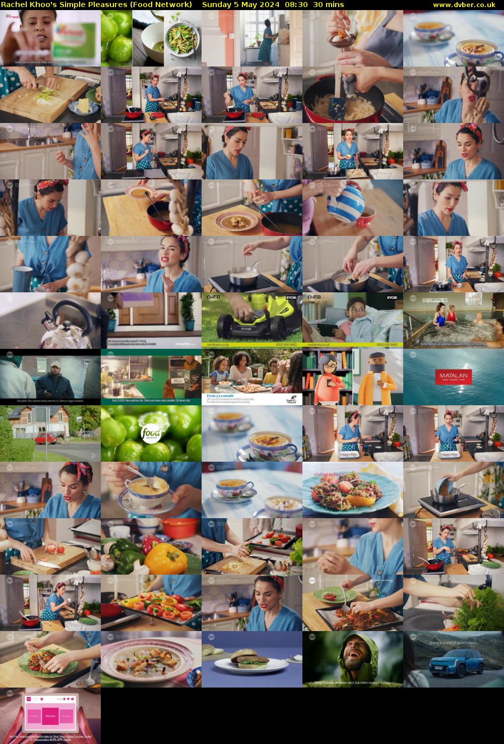 Rachel Khoo's Simple Pleasures (Food Network) Sunday 5 May 2024 08:30 - 09:00
