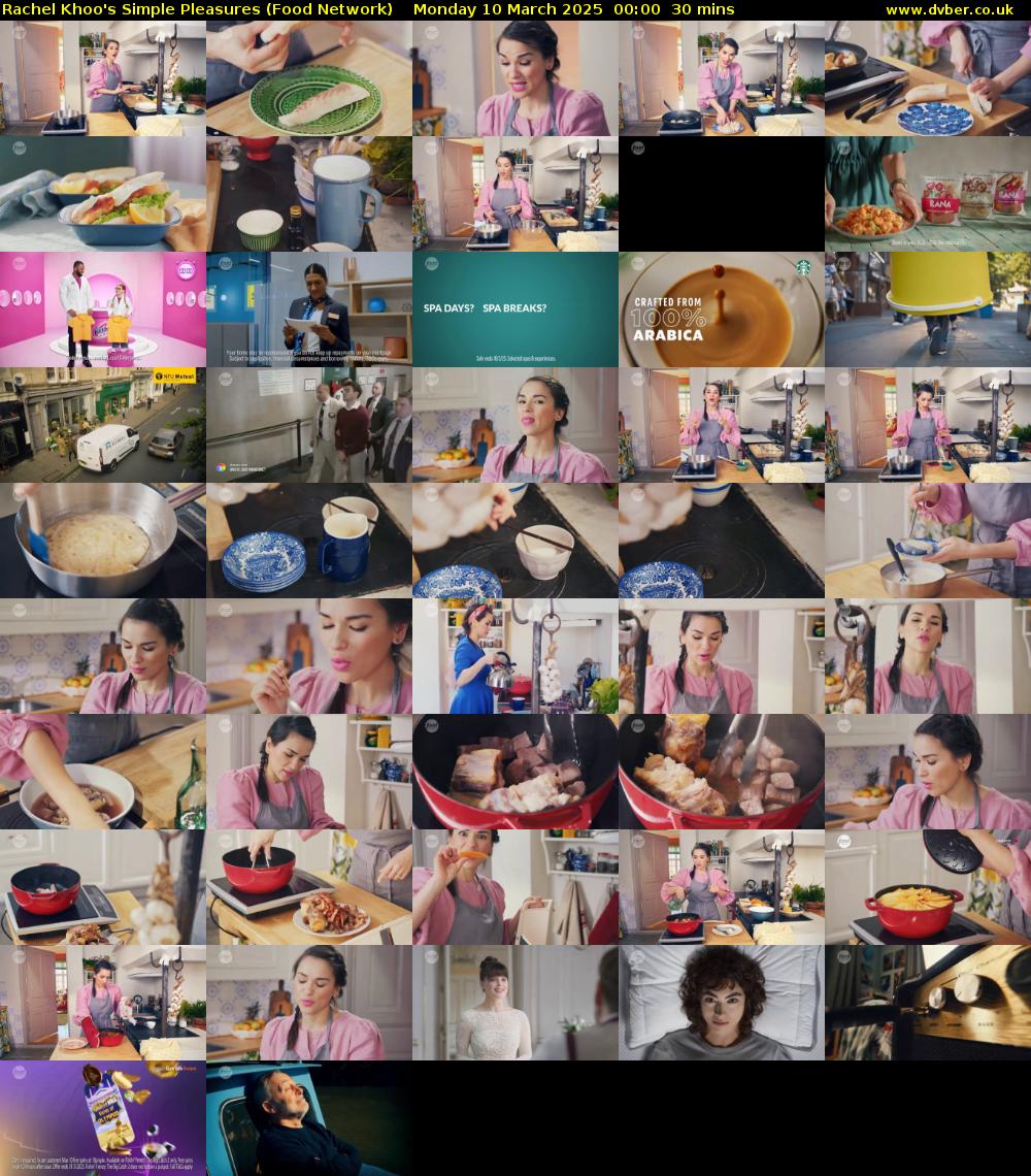 Rachel Khoo's Simple Pleasures (Food Network) Monday 10 March 2025 00:00 - 00:30