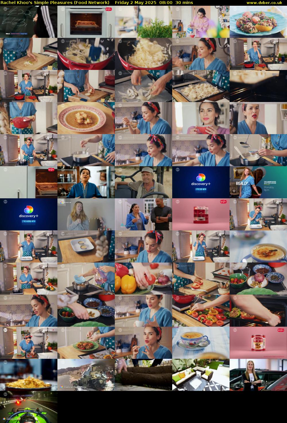 Rachel Khoo's Simple Pleasures (Food Network) Friday 2 May 2025 08:00 - 08:30