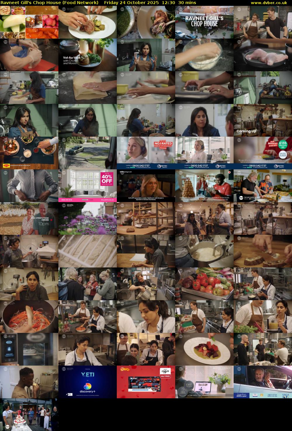 Ravneet Gill's Chop House (Food Network) Friday 24 October 2025 12:30 - 13:00