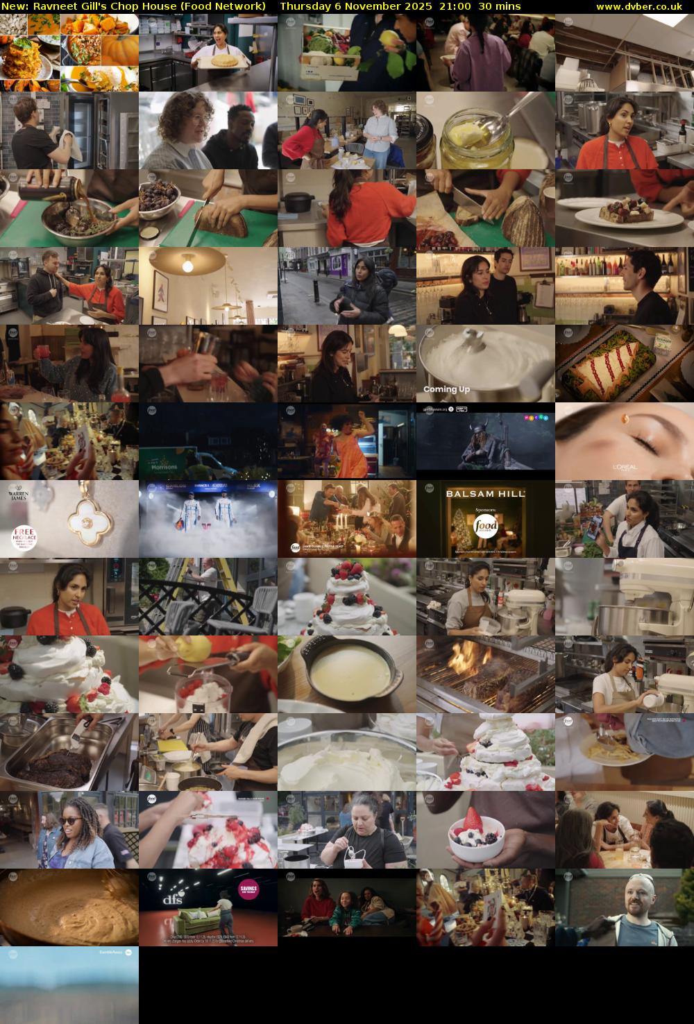 Ravneet Gill's Chop House (Food Network) Thursday 6 November 2025 21:00 - 21:30