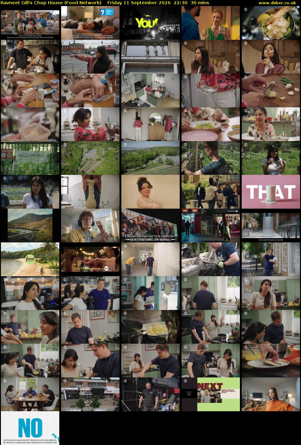 Ravneet Gill's Chop House (Food Network) Friday 11 September 2026 22:30 - 23:00