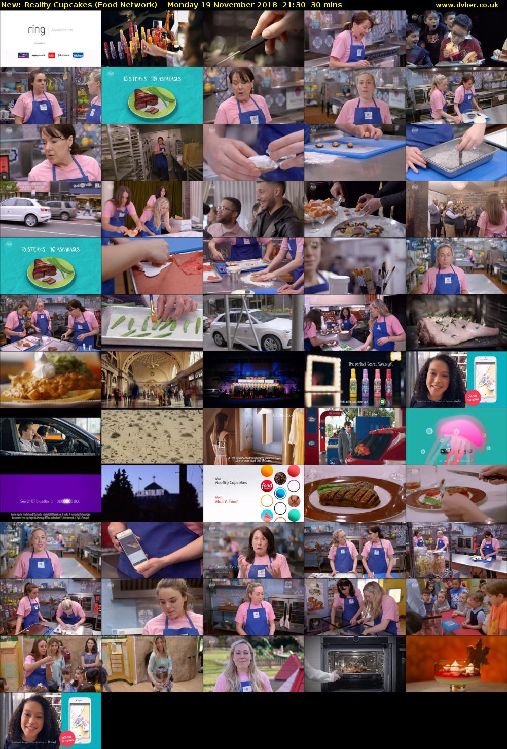 Reality Cupcakes (Food Network) Monday 19 November 2018 21:30 - 22:00