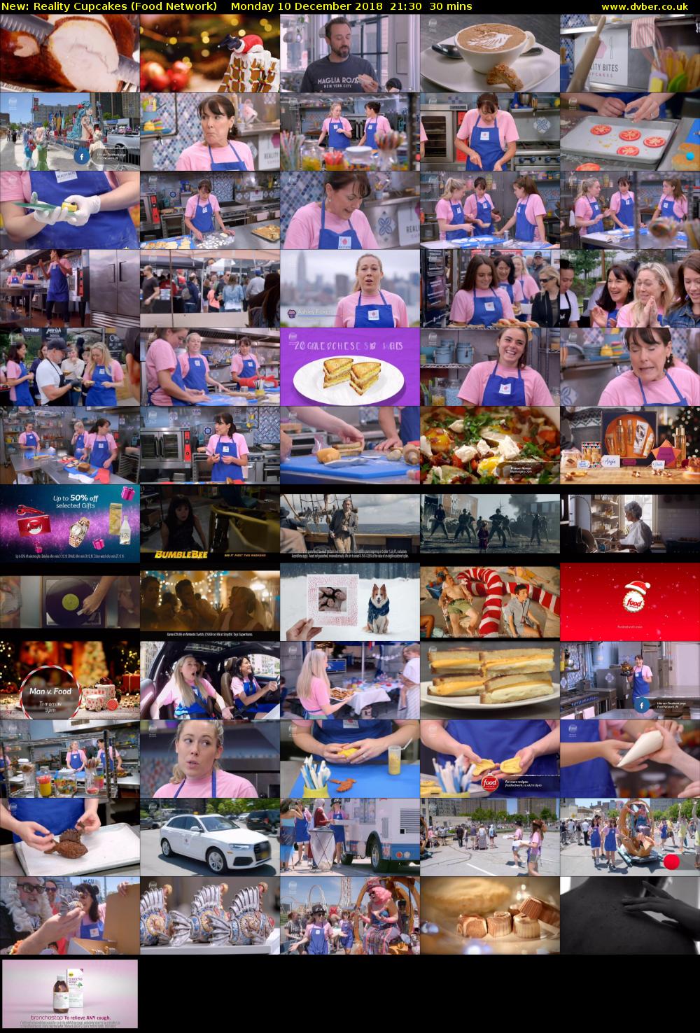 Reality Cupcakes (Food Network) Monday 10 December 2018 21:30 - 22:00