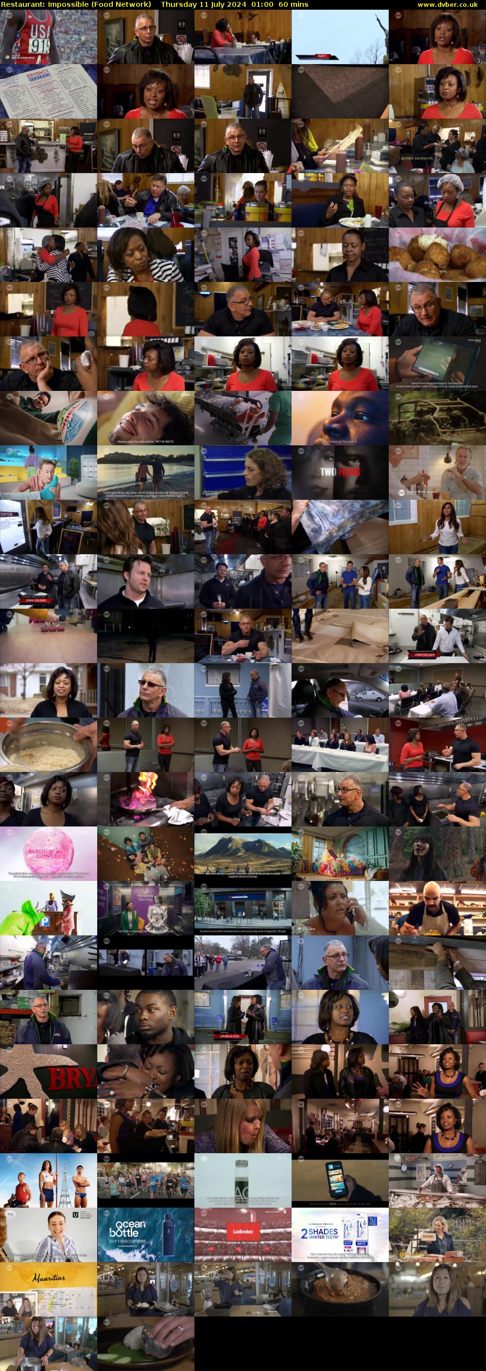 Restaurant: Impossible (Food Network) Thursday 11 July 2024 01:00 - 02:00