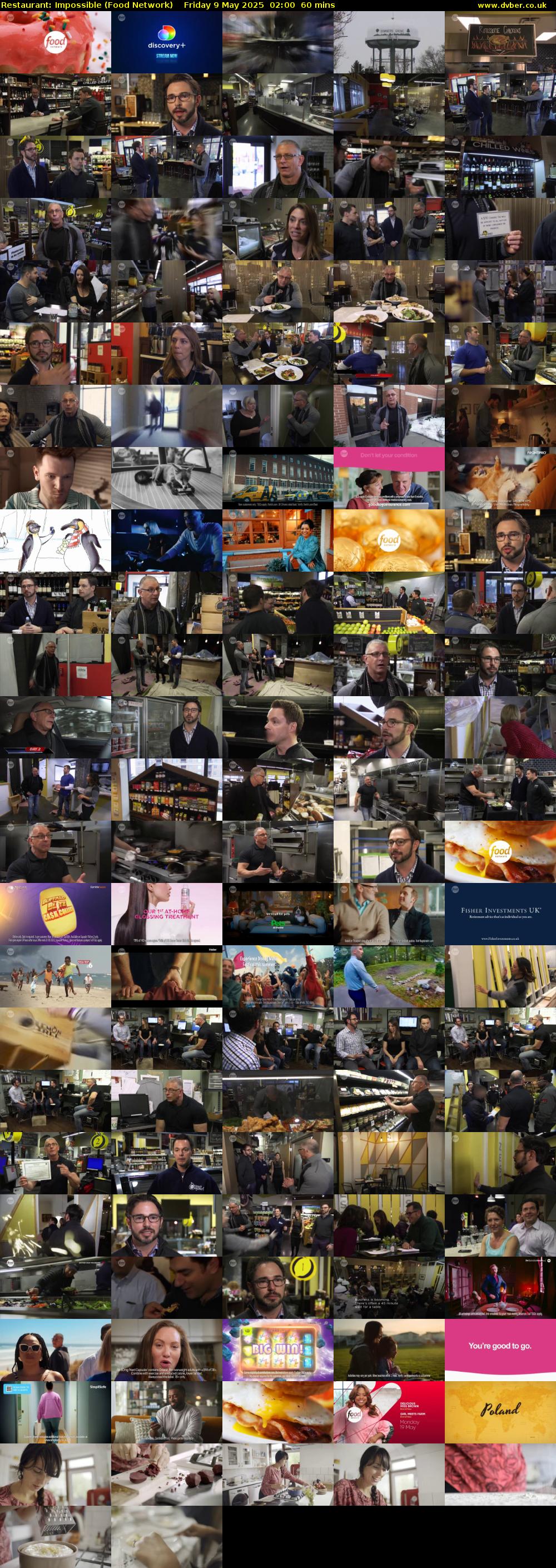 Restaurant: Impossible (Food Network) Friday 9 May 2025 02:00 - 03:00