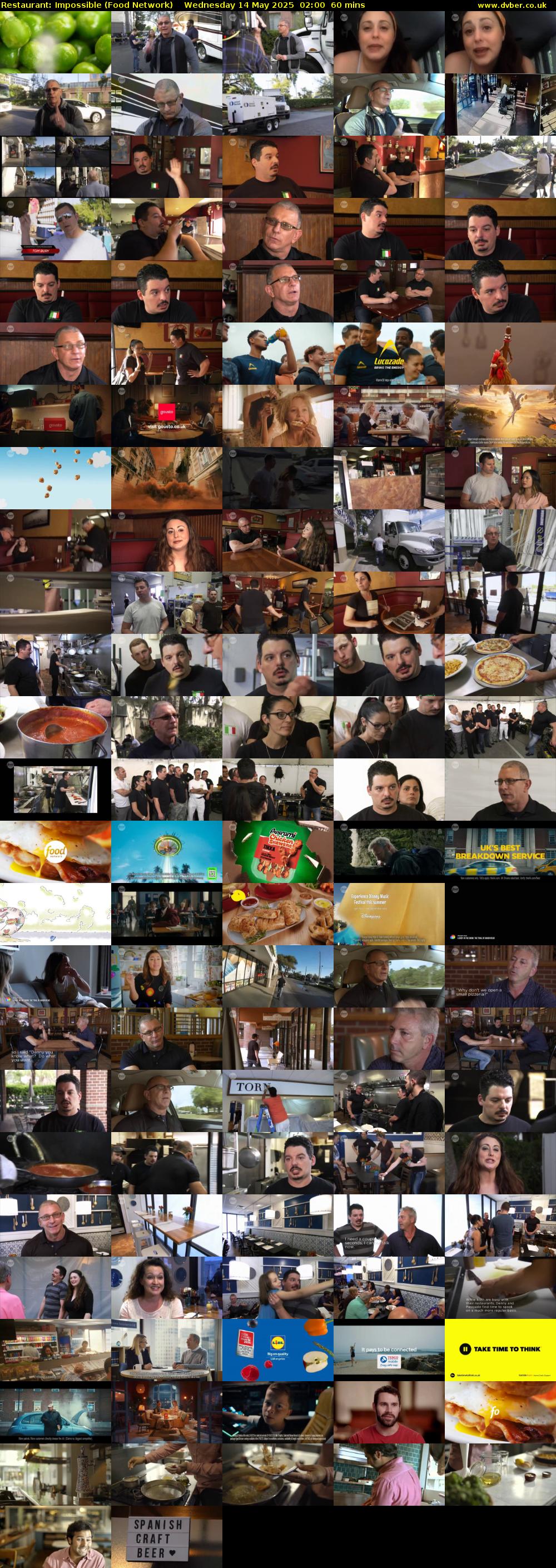 Restaurant: Impossible (Food Network) Wednesday 14 May 2025 02:00 - 03:00