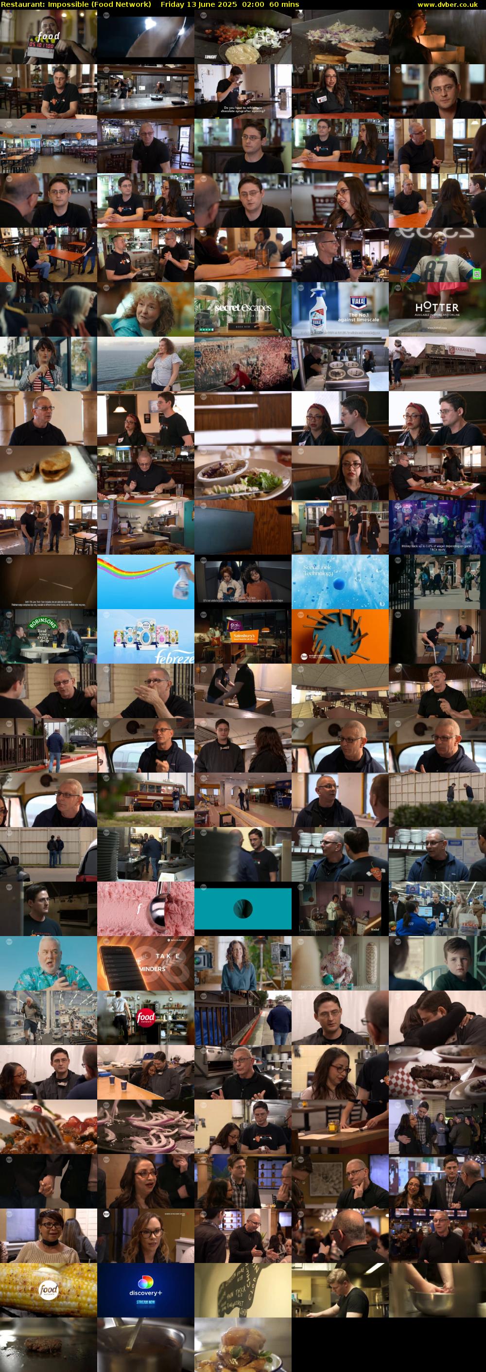 Restaurant: Impossible (Food Network) Friday 13 June 2025 02:00 - 03:00