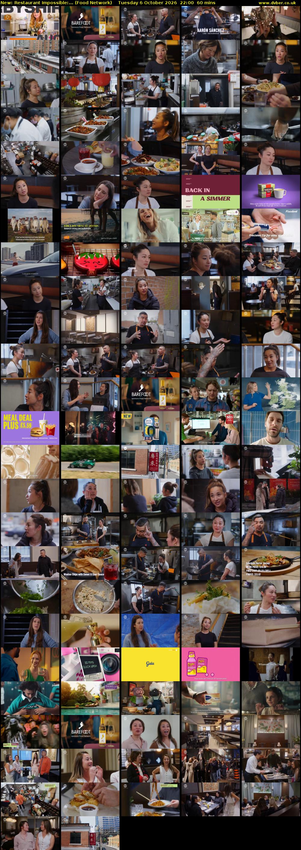 Restaurant Impossible:... (Food Network) Tuesday 6 October 2026 22:00 - 23:00