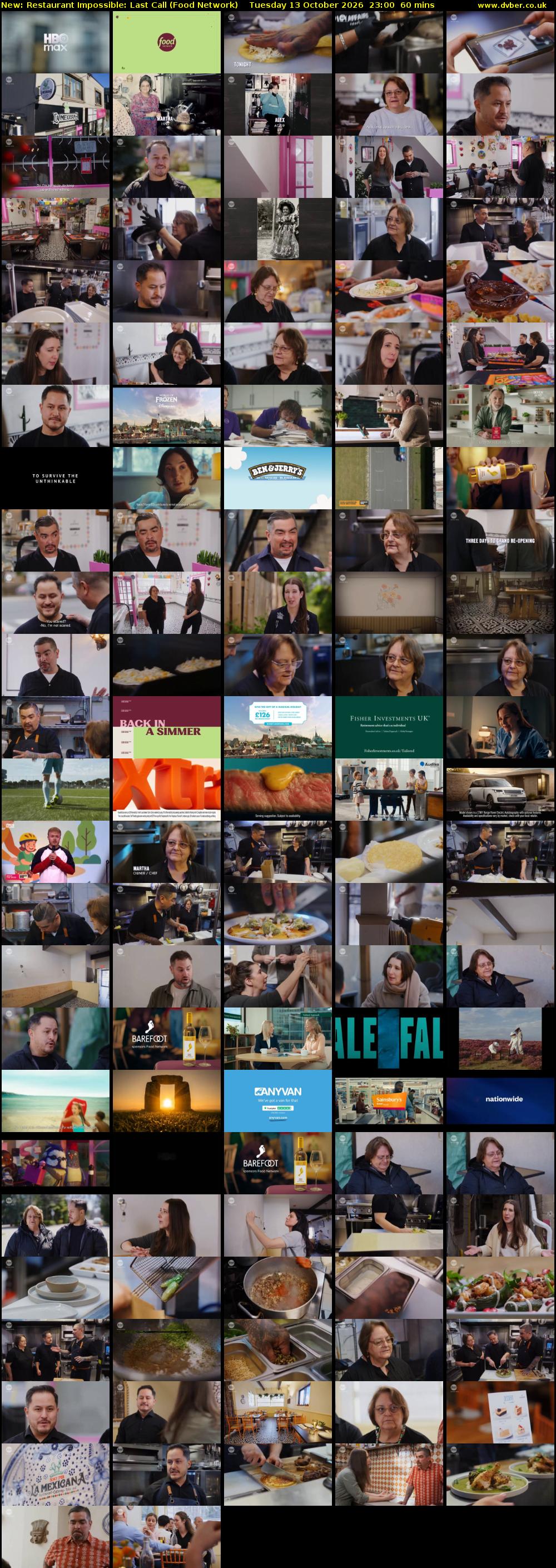 Restaurant Impossible: Last Call (Food Network) Tuesday 13 October 2026 23:00 - 00:00