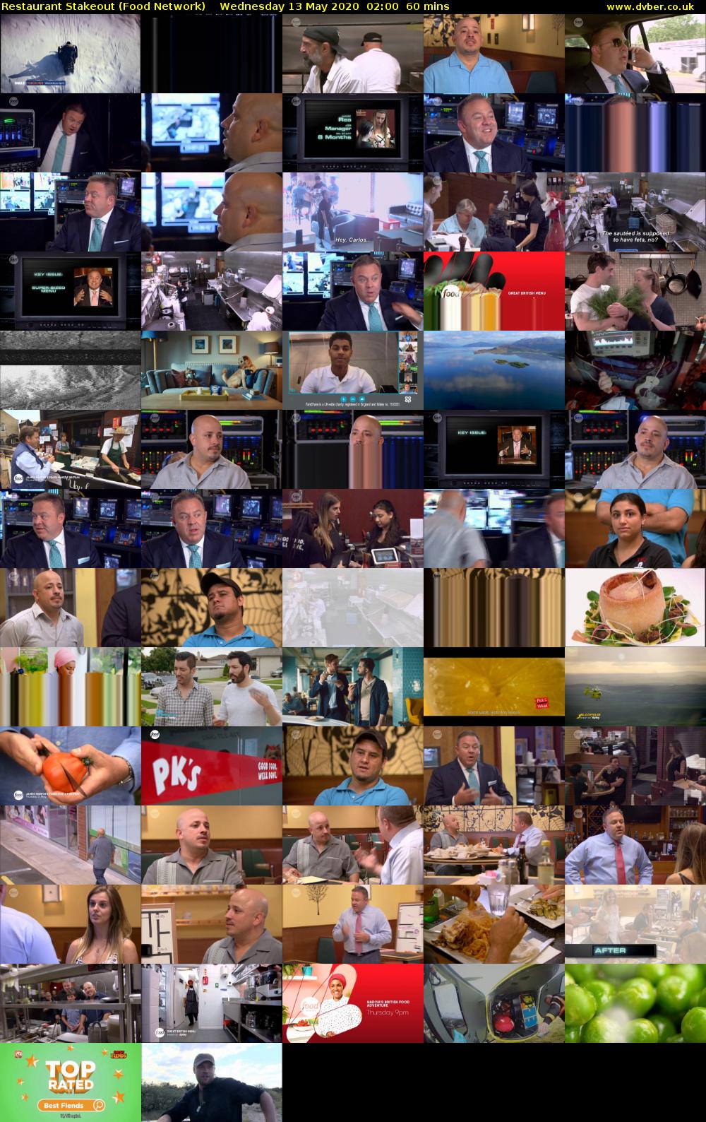 Restaurant Stakeout (Food Network) Wednesday 13 May 2020 02:00 - 03:00