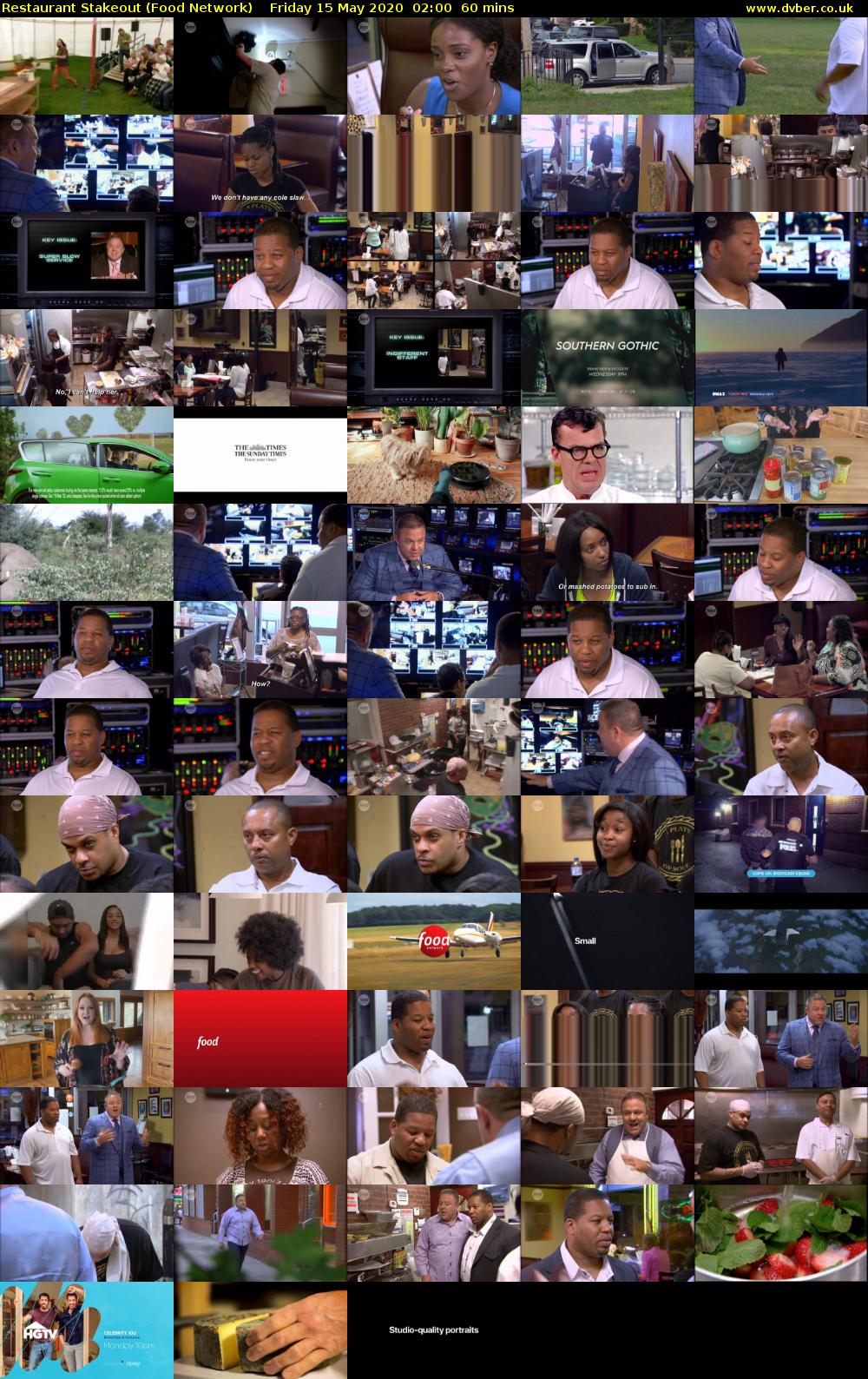 Restaurant Stakeout (Food Network) Friday 15 May 2020 02:00 - 03:00