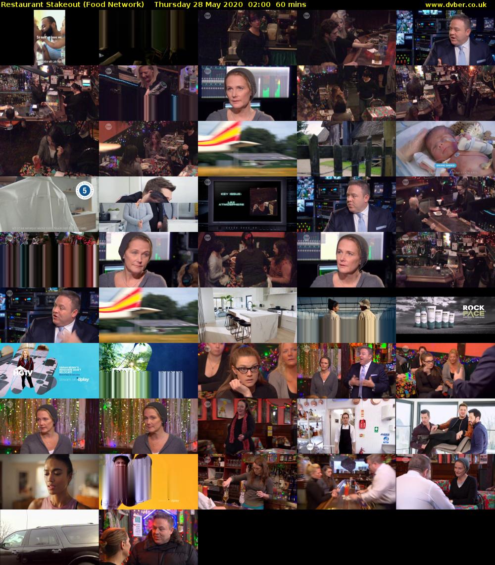 Restaurant Stakeout (Food Network) Thursday 28 May 2020 02:00 - 03:00