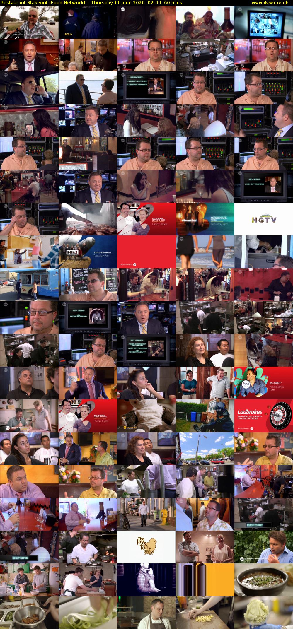 Restaurant Stakeout (Food Network) Thursday 11 June 2020 02:00 - 03:00