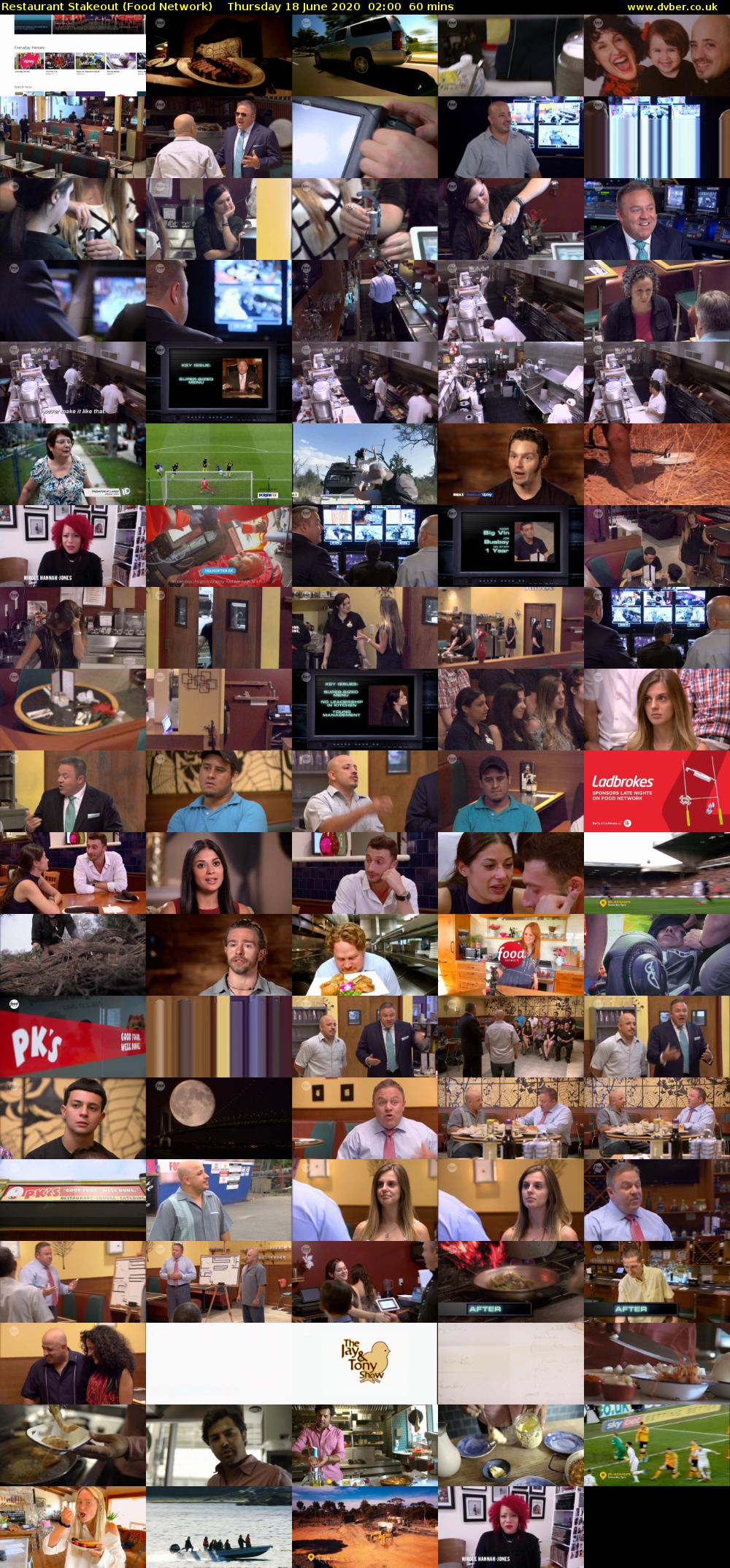 Restaurant Stakeout (Food Network) Thursday 18 June 2020 02:00 - 03:00