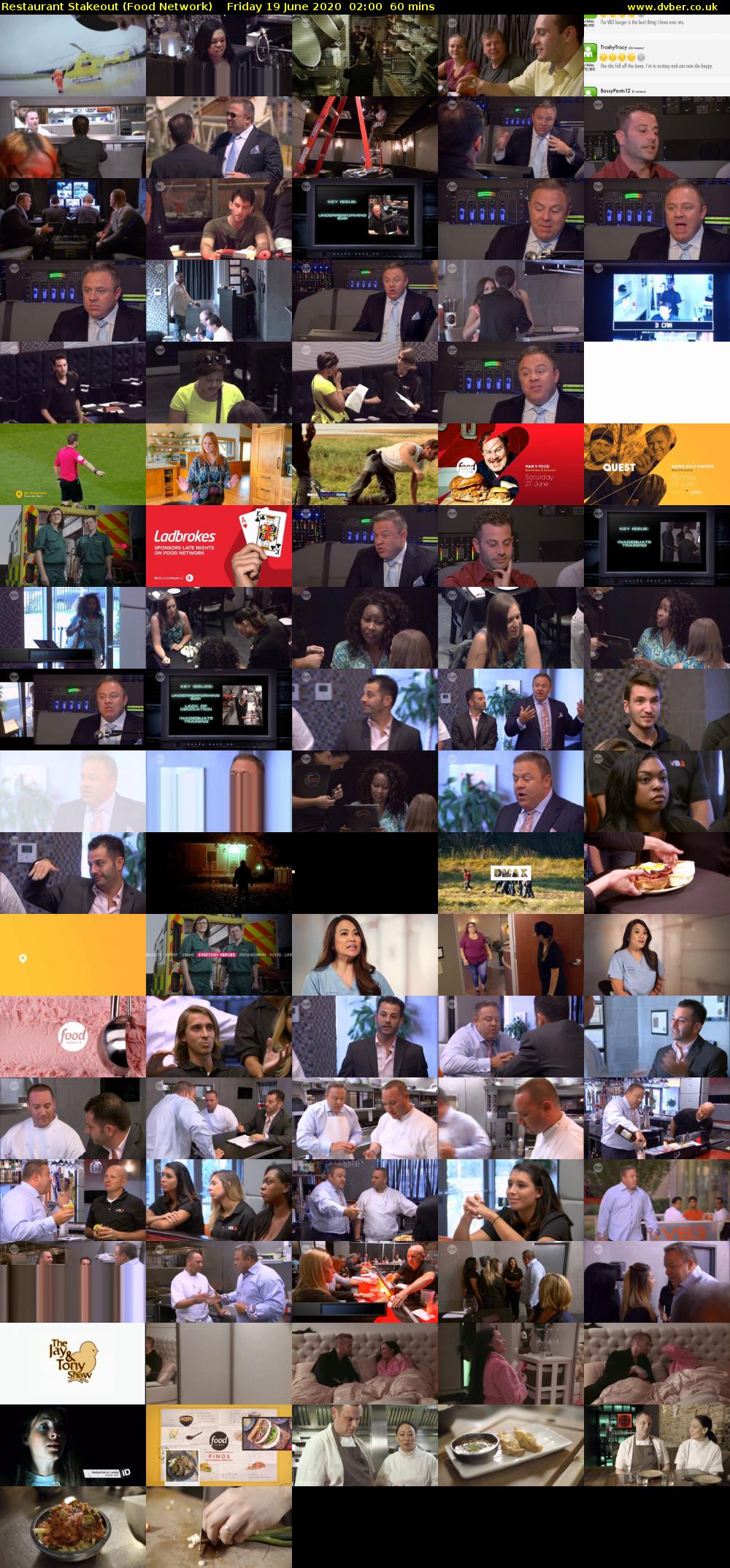 Restaurant Stakeout (Food Network) Friday 19 June 2020 02:00 - 03:00
