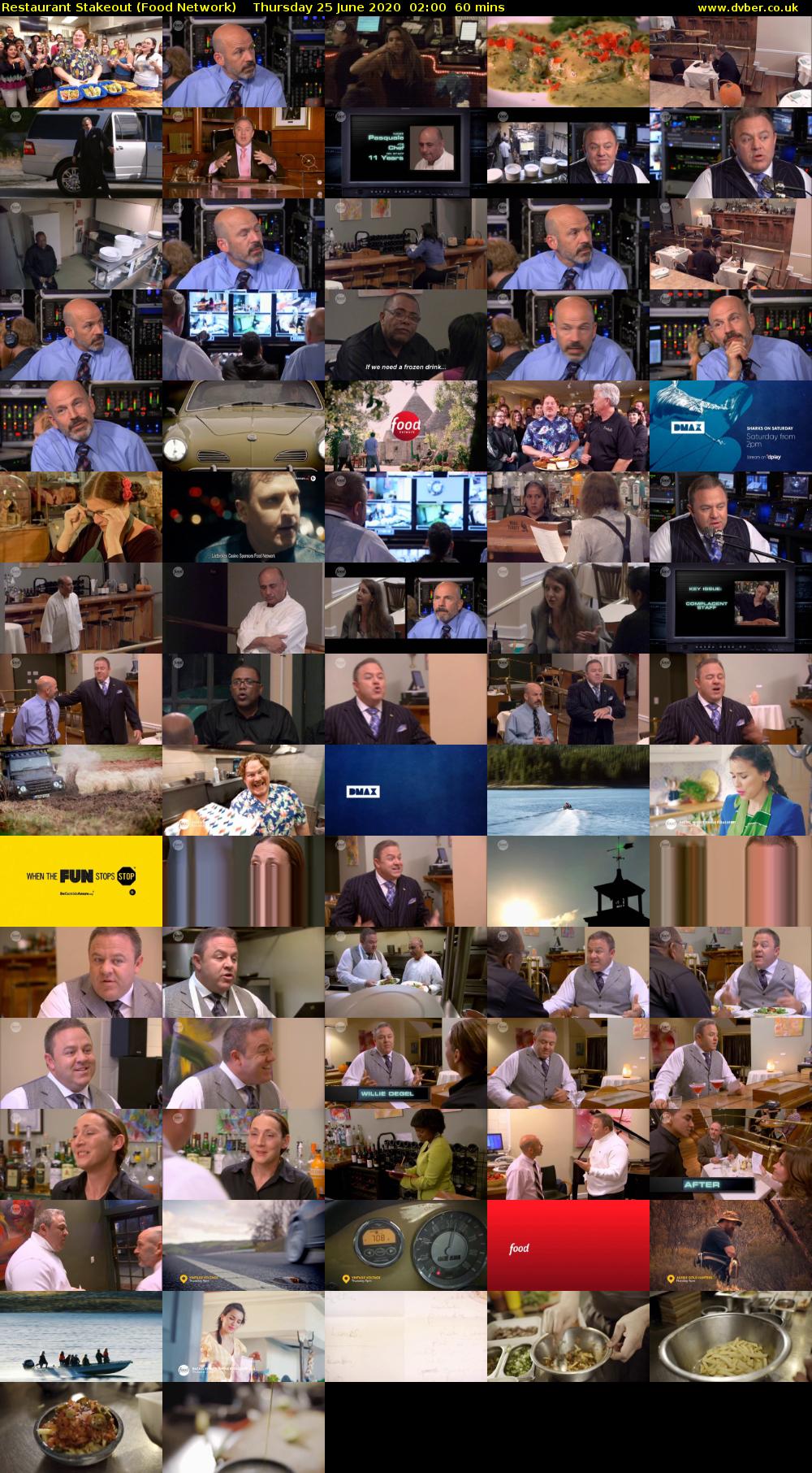 Restaurant Stakeout (Food Network) Thursday 25 June 2020 02:00 - 03:00