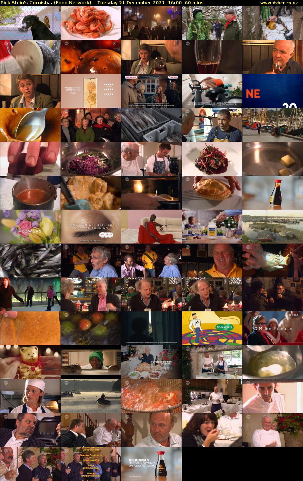 Rick Stein's Cornish... (Food Network) Tuesday 21 December 2021 16:00 - 17:00