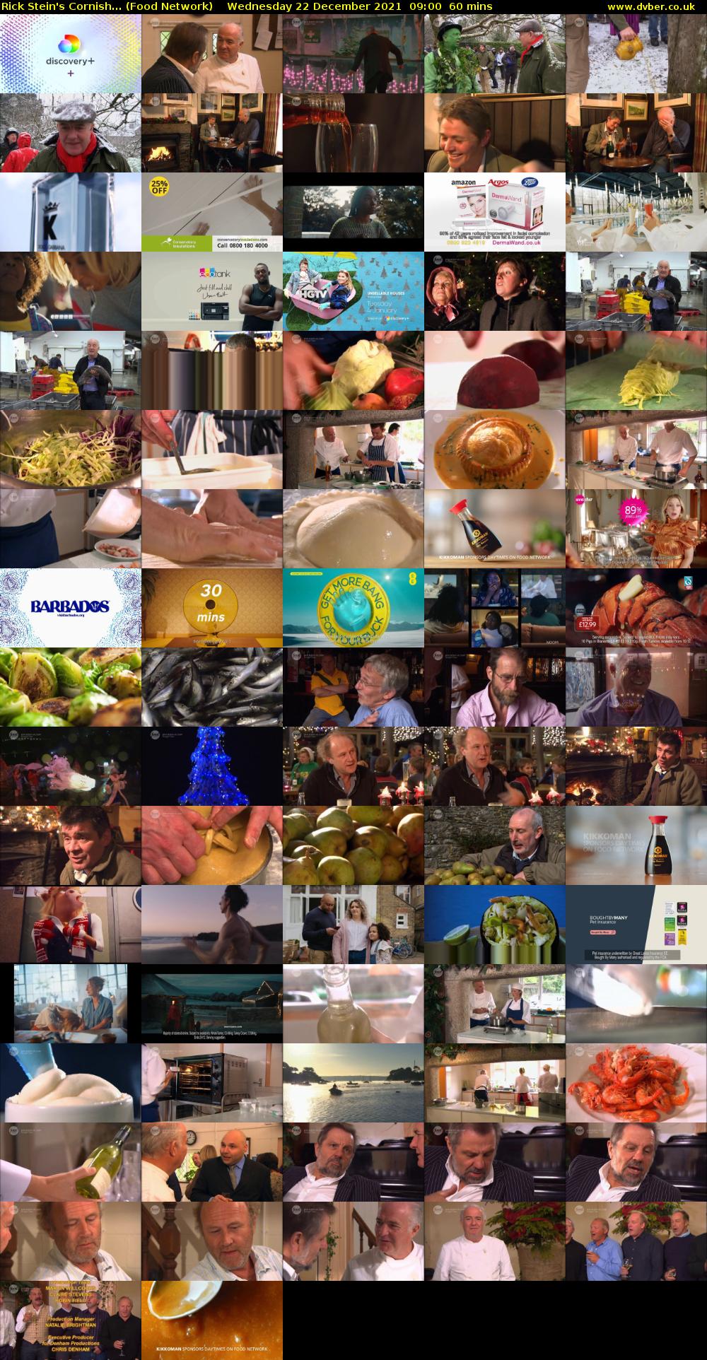Rick Stein's Cornish... (Food Network) Wednesday 22 December 2021 09:00 - 10:00