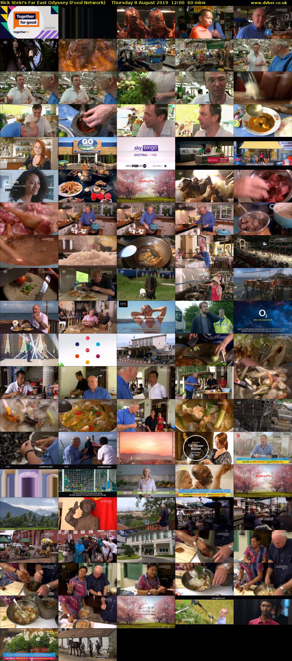 Rick Stein's Far East Odyssey (Food Network) Thursday 8 August 2019 12:00 - 13:00