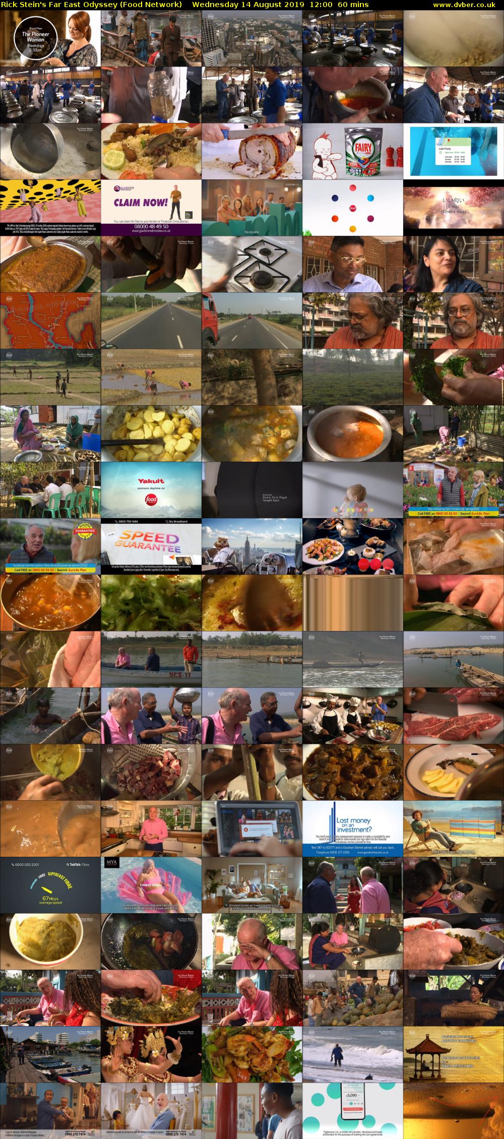 Rick Stein's Far East Odyssey (Food Network) Wednesday 14 August 2019 12:00 - 13:00