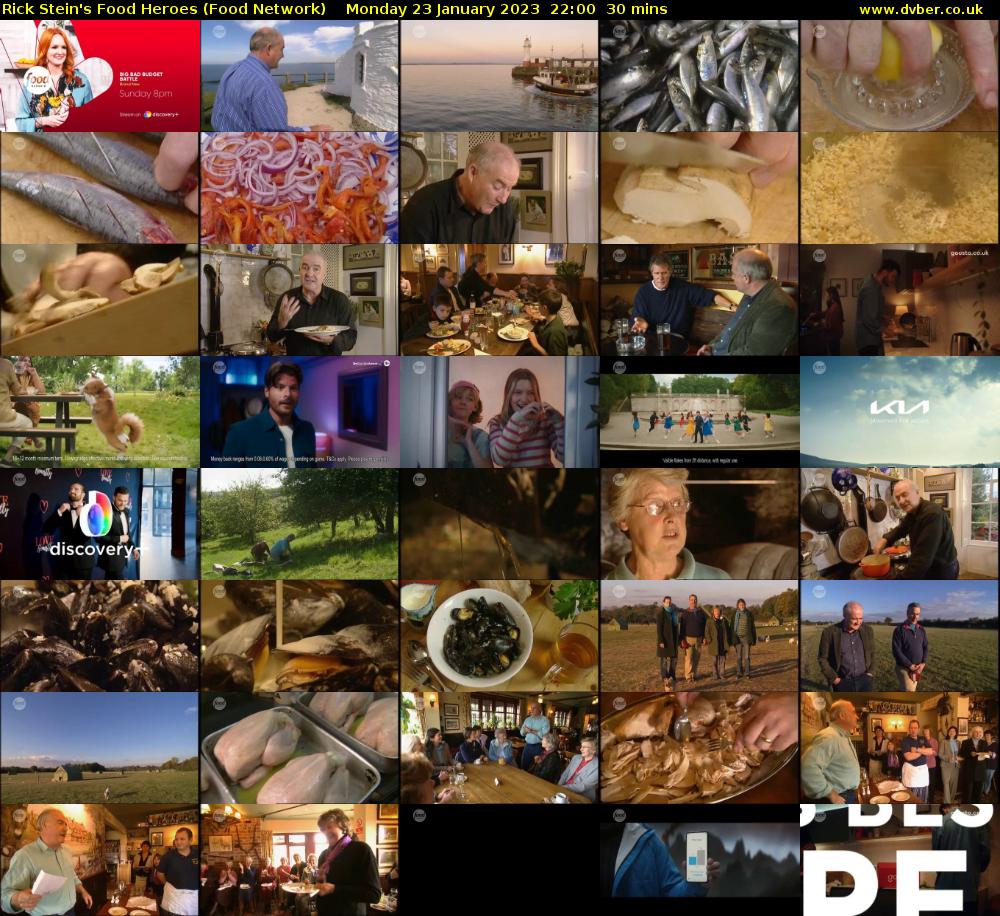 Rick Stein's Food Heroes (Food Network) Monday 23 January 2023 22:00 - 22:30