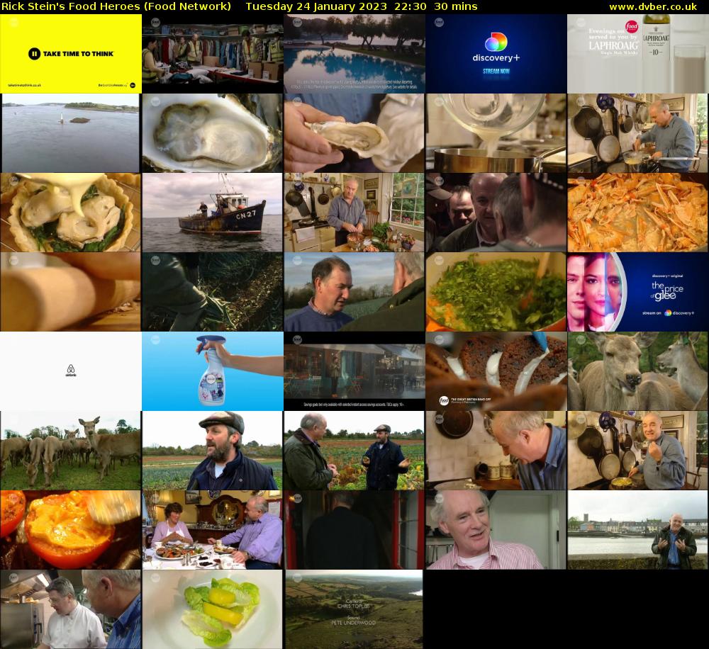Rick Stein's Food Heroes (Food Network) Tuesday 24 January 2023 22:30 - 23:00