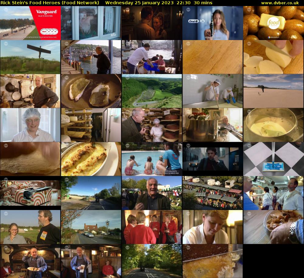 Rick Stein's Food Heroes (Food Network) Wednesday 25 January 2023 22:30 - 23:00