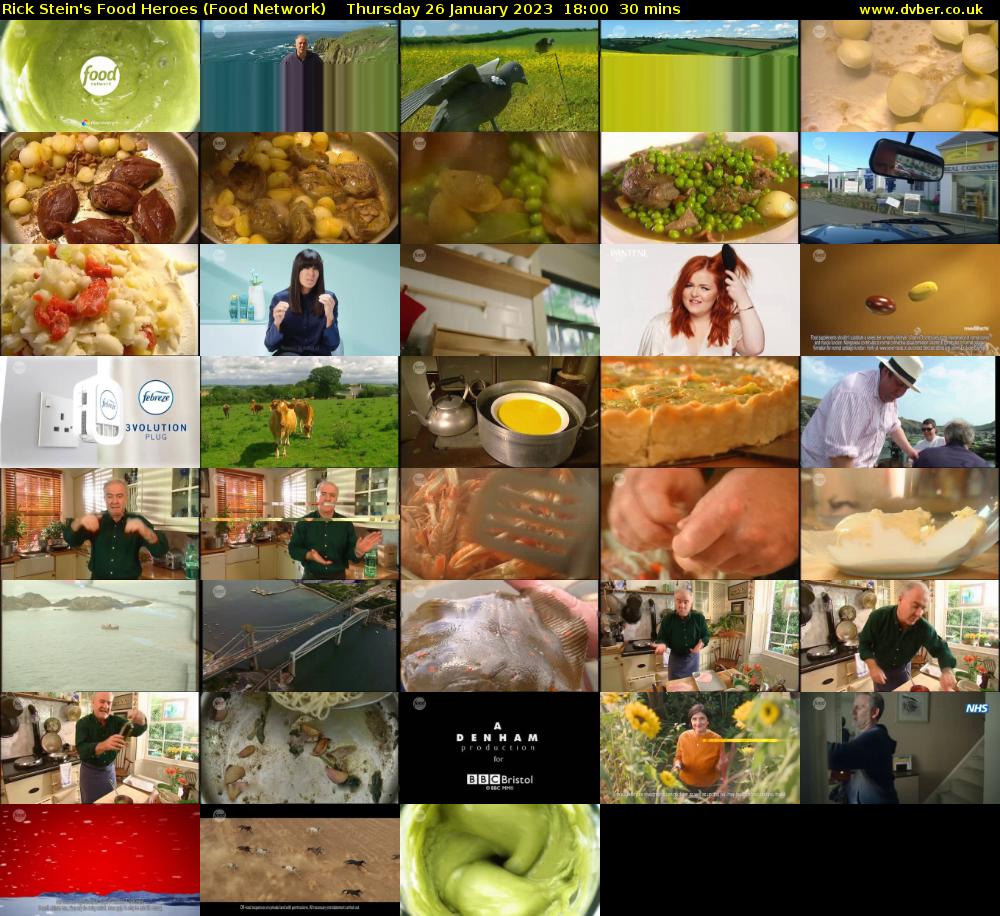 Rick Stein's Food Heroes (Food Network) Thursday 26 January 2023 18:00 - 18:30