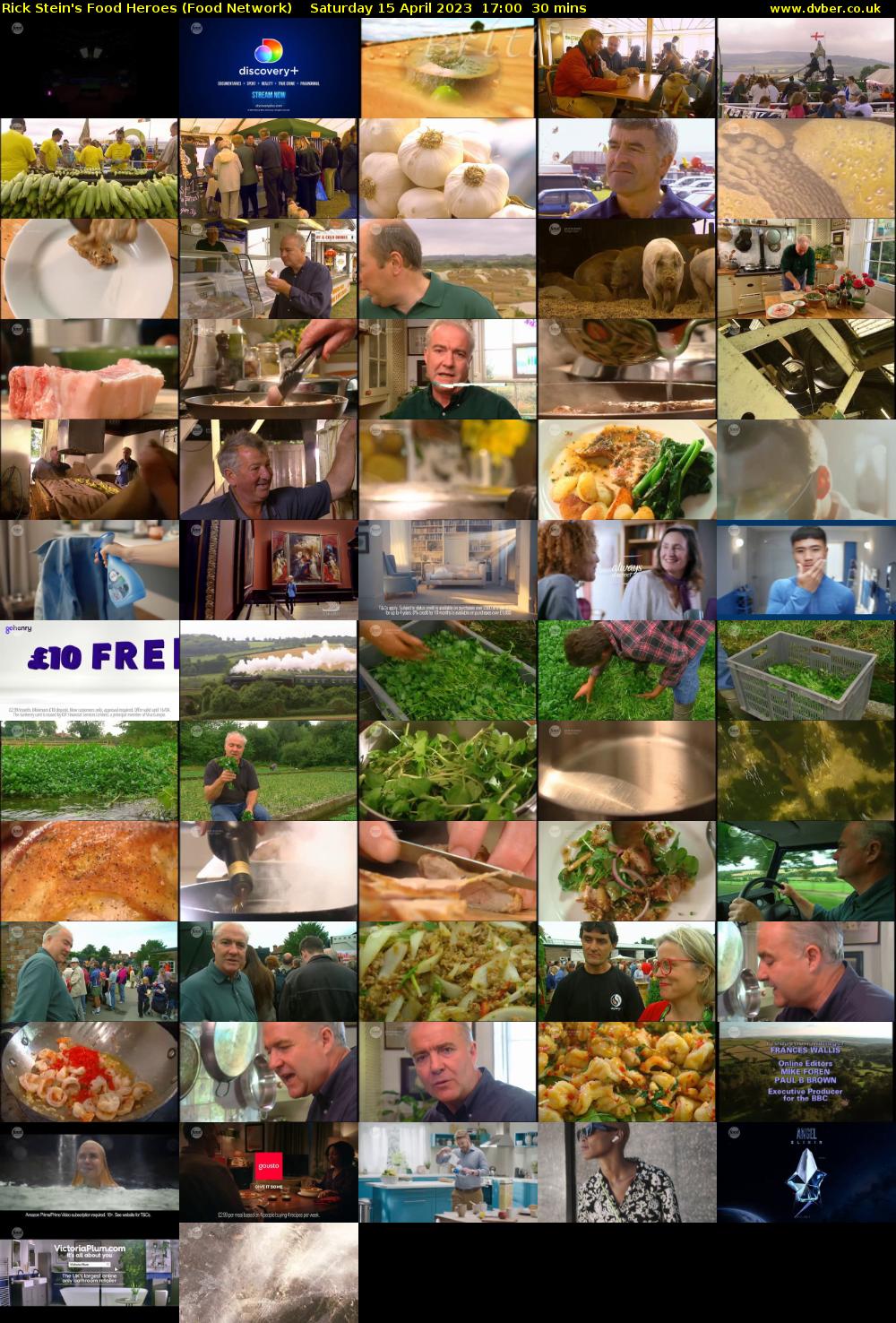 Rick Stein's Food Heroes (Food Network) Saturday 15 April 2023 17:00 - 17:30