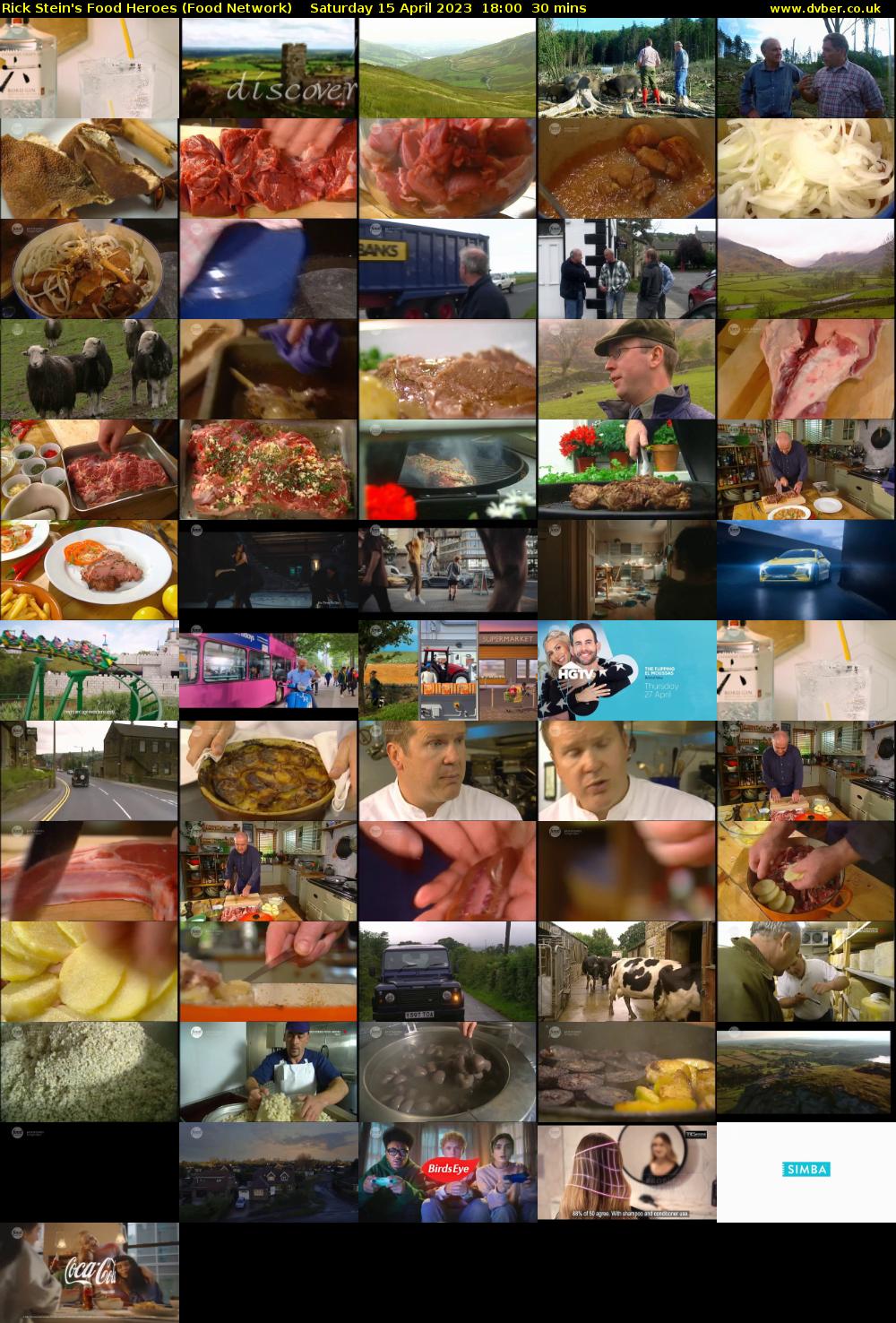 Rick Stein's Food Heroes (Food Network) Saturday 15 April 2023 18:00 - 18:30