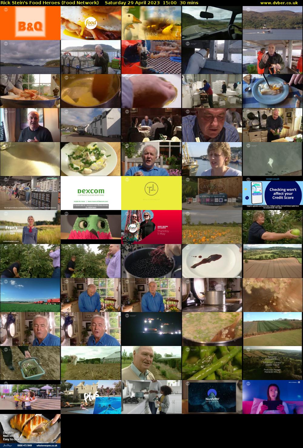 Rick Stein's Food Heroes (Food Network) Saturday 29 April 2023 15:00 - 15:30