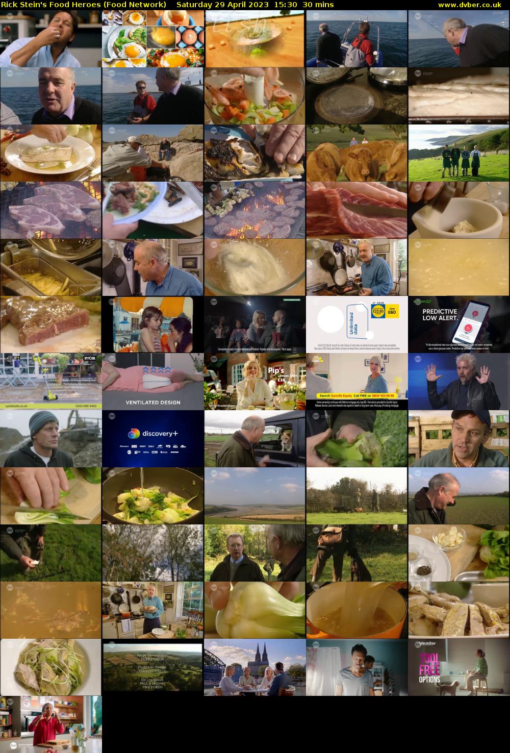 Rick Stein's Food Heroes (Food Network) Saturday 29 April 2023 15:30 - 16:00