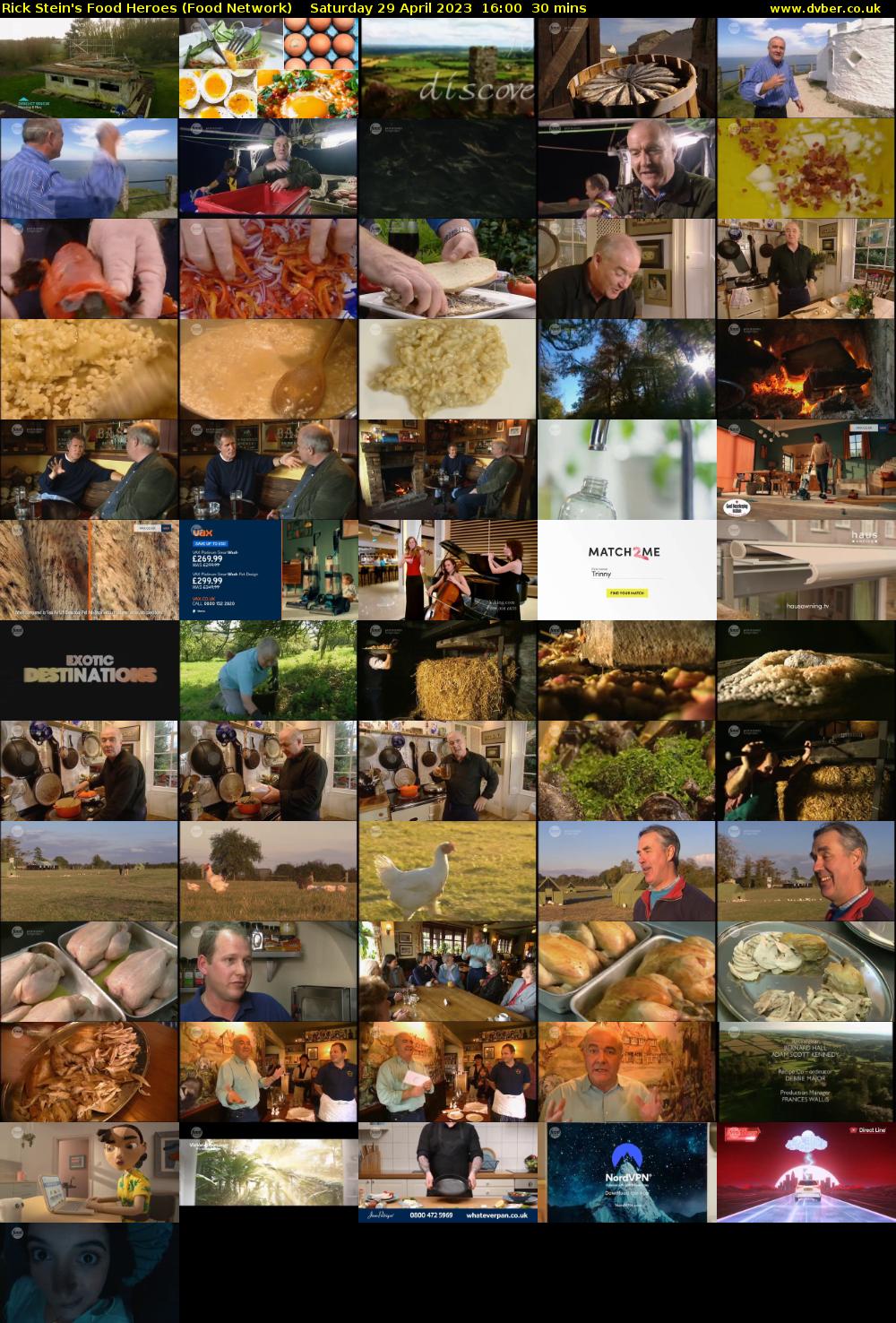 Rick Stein's Food Heroes (Food Network) Saturday 29 April 2023 16:00 - 16:30